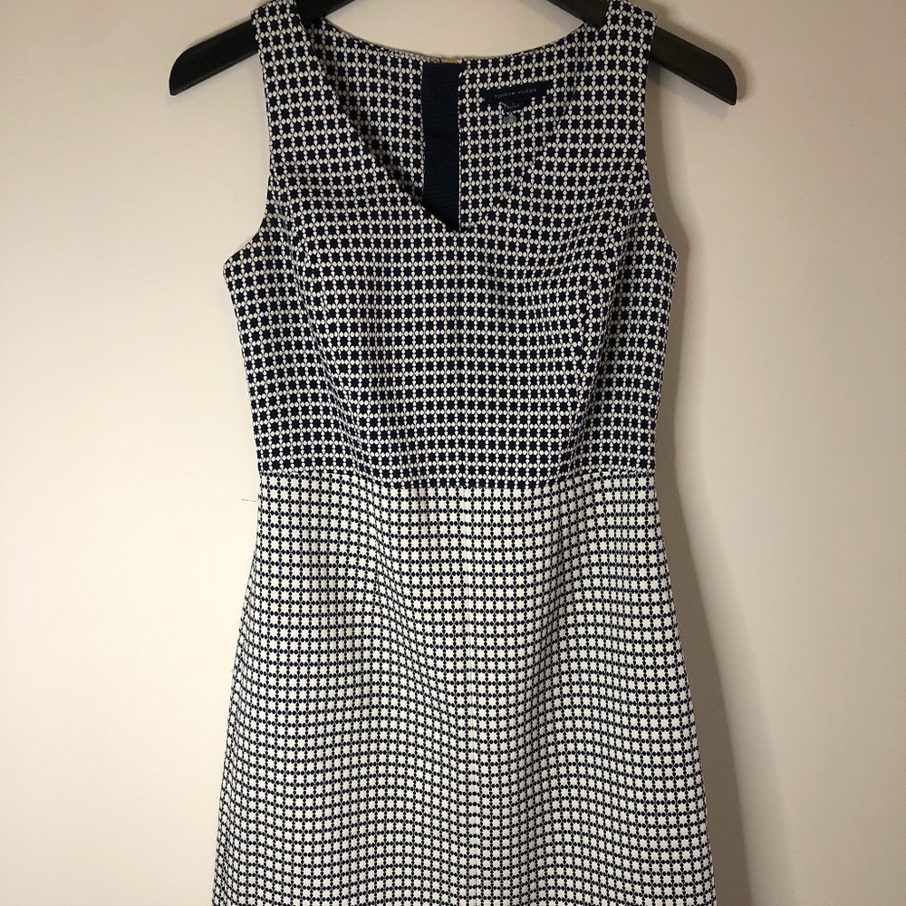 Navy blue and white Tommy Hilfiger dress